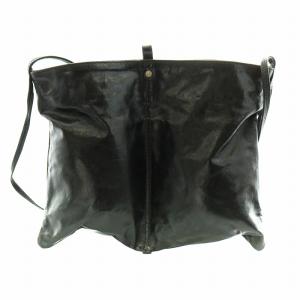 Christophe Lemaire ショルダーバッグ ポーチ レザー 黒 ブラック
