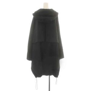 UN3D. 21AW 522150100501-01 フードケープコート F ブラック