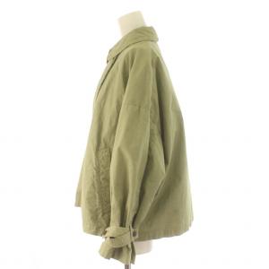 nest Robe スーピマコットンショートトレンチジャケット アウター ショート丈 ダブル F カーキ 01201-1407