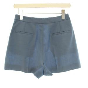 miumiu 2014年製 ショートパンツ キュロット ウール 絹 シルク 38 S 青 ブルー