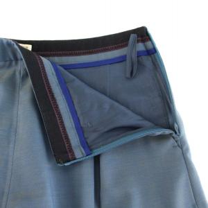 miumiu 2014年製 ショートパンツ キュロット ウール 絹 シルク 38 S 青 ブルー