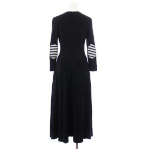 BORDERS at BALCONY WEEKEND MAXI ニットワンピース 36 ブラック