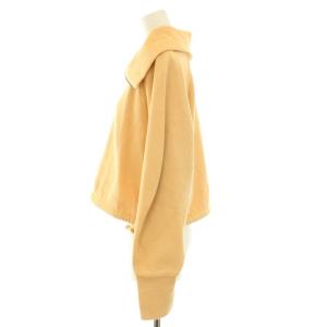 CLANE 22AW ハーフジップショートトップス HALF ZIP SHORT TOPS トレーナー 長袖 コットン 2 M ベージュ