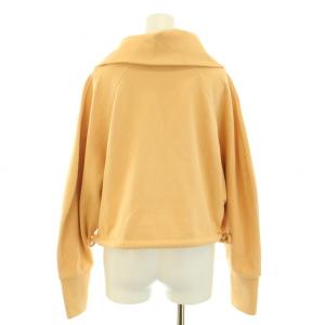 CLANE 22AW ハーフジップショートトップス HALF ZIP SHORT TOPS トレーナー 長袖 コットン 2 M ベージュ