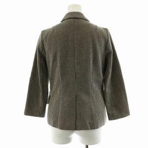 MARNI WINTER EDITION 2012 ジャケット 千鳥格子 金ボタン 38 S グレー 茶 ブラウン 黒 ブラック