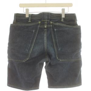 SASSAFRAS ショートパンツ ハーフパンツ デニム ジーンス ボタンフライ フォールリーフ M インディゴ