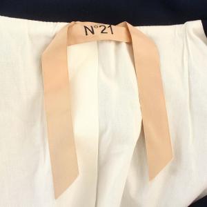 N°21 コート ダブル ジャケット ビッグカラー 40 M ネイビー 紺