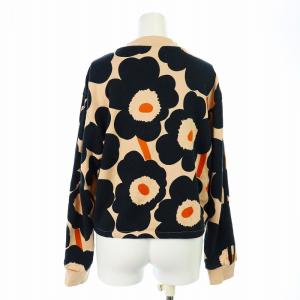 adidas Originals marimekko スウェットスーツ トレーナー 長袖 ウニッコ柄 コットン M ベージュ 黒 ブラック H20190