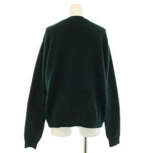 nagonstans ニット セーター 長袖 クルーネック ウール M 緑 グリーン 470EA670-2070