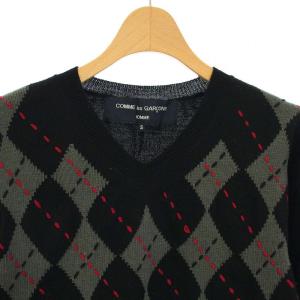06AW AD2006 ニット セーター アーガイル柄 Vネック 長袖 ウール 06AW AD2006 ニット セーター アーガイル柄 Vネック 長袖 ウール