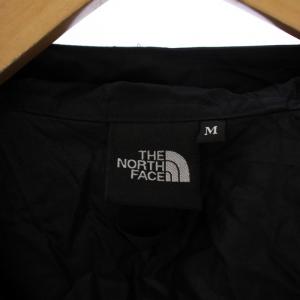 THE NORTH FACE コンパクトジャケット マウンテンパーカー ジップアップ ロゴ刺繍 ナイロン M 黒 ブラック NP72230
