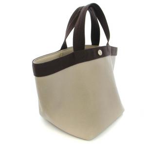 Hervé Chapelier リュクス舟型トート M GPライン トートバッグ ハンドバッグ ベージュ 707GP