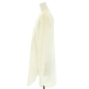 CELINE フィービー期 コットンタキシードシャツ ブラウス バンドカラー 長袖 36 ホワイト