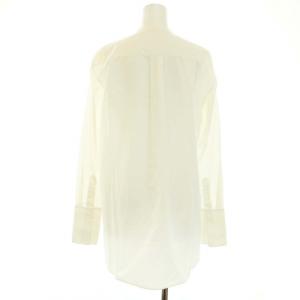 CELINE フィービー期 コットンタキシードシャツ ブラウス バンドカラー 長袖 36 ホワイト