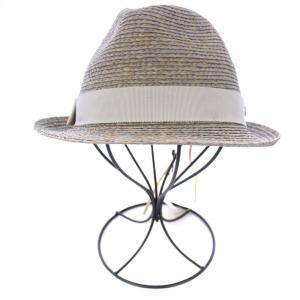 HELEN KAMINSKI AVARA 麦わら帽子 ハット 中折れ ラフィア F グレー