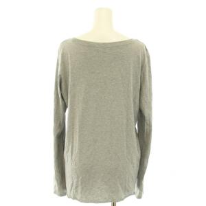Deuxieme Classe 22AW グレース grace プルオーバー ロータス カットソー ロンT Tシャツ ボートネック 長袖 グレー