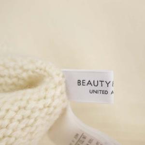 BEAUTY&YOUTH UNITED ARROWS ウール ニット セーター 長袖 ハイネック アイボリー