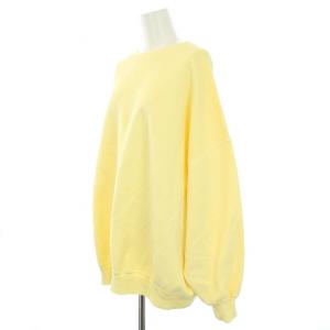 Deuxieme Classe 21SS wear out sweat スウェット トレーナー オーバーサイズ 長袖 黄色 イエロー 21070500701110