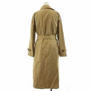 TOMORROWLAND 22SS Pina Colada コットンナイロンツイル ロングトレンチコート リボン付き 36 S ベージュ