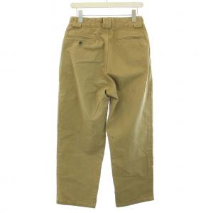 Nigel Cabourn 18SS 2 PLEATS WIDE PANTS ワークパンツ ボタンフライ W30 M ベージュ 8037-00-50004