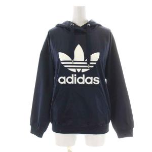 adidas Originals サテントレフォイルフーディ Satin Trefoil Hoodie セットアップ 上下 パーカー プルオーバー 長袖 ロゴプリント