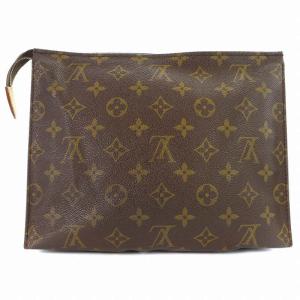 LOUIS VUITTON M47542 モノグラム ポッシュ トワレット26 セカンドバッグ レザー ブラウン