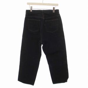 YAECA デニム ワイドストレート パンツ ジーンズ 30 L インディゴ ネイビー 紺 11-14W