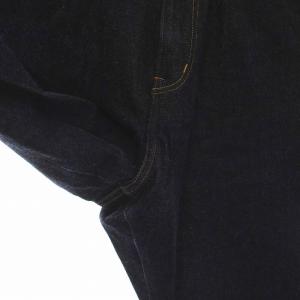 YAECA デニム ワイドストレート パンツ ジーンズ 30 L インディゴ ネイビー 紺 11-14W