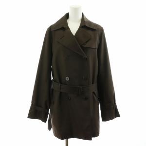 BURBERRY LONDON ノバチェック トレンチコート ミドル丈 ベルト付き 40 L 茶 ブラウン FR024-688-55