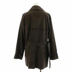 BURBERRY LONDON ノバチェック トレンチコート ミドル丈 ベルト付き 40 L 茶 ブラウン FR024-688-55