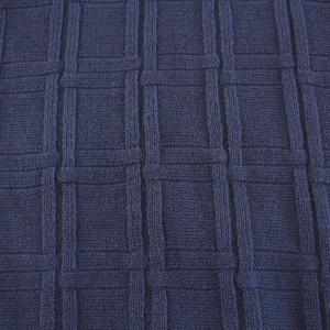 Salvatore Ferragamo セーター ニット クルーネック リネン コットン 長袖 XL 青 ブルー