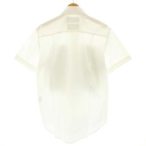 FUMITO GANRYU フミト FUMITO シャツ スタンダードカラー 半袖 胸ポケット 3 L 白 ホワイト 青 ブルー