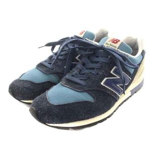 New Balance U996TB スニーカー レザー US11 ネイビー ブルー ベージュ