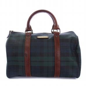 POLO RALPH LAUREN ブラックウォッチ ボストンバッグ ハンドバッグ チェック 緑 グリーン
