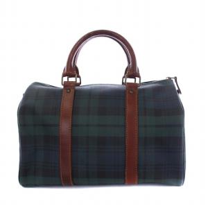 POLO RALPH LAUREN ブラックウォッチ ボストンバッグ ハンドバッグ チェック 緑 グリーン