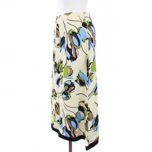 MARNI 21AW フレアスカート ロング チューリッププリント 花柄 40 M アイボリー
