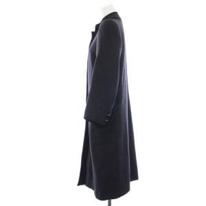 YVES SAINT LAURENT T7-108 スタンドカラーコート S グレー
