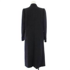 YVES SAINT LAURENT T7-108 スタンドカラーコート S グレー