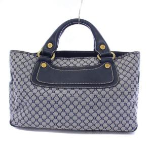 CELINE ブギーバッグ トートバッグ ハンドバッグ トリオンフ マカダム ネイビー