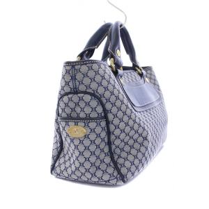 CELINE ブギーバッグ トートバッグ ハンドバッグ トリオンフ マカダム ネイビー