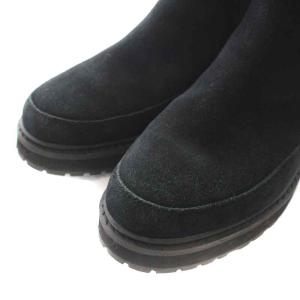 COLE HAAN SHR グリニッジブーティ SHR GREENWICH BOOTIE ショートブーツ スエード ボア 7B 24.0cm 黒