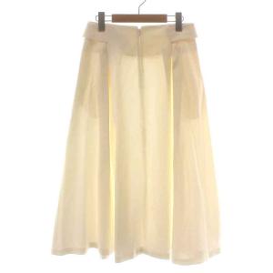 Max Mara フレアスカート ロング マキシ ボックスプリーツ 40 M 白 ホワイト