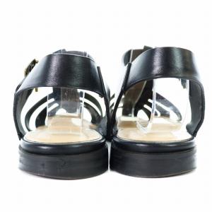 SHIPS for WOMAN グルカ サンダル ストラップ フェイクレザー 24cm 黒 ブラック