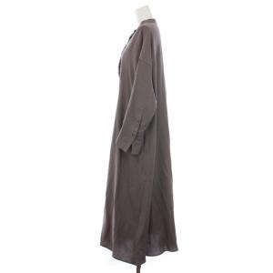 ebure 21AW ソフトウールツイルブザムワンピース 36 チャコール
