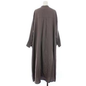 ebure 21AW ソフトウールツイルブザムワンピース 36 チャコール