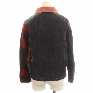 BEAMS BOY ジャケット パッチワーク エルボーパッチ コーデュロイ デニム F マルチカラー