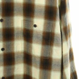 marka 23AW オーガニックコットンキュプラチェックシャツ ORGANIC COTTON CUPRA CHECK SHIRT スタンダードカラー