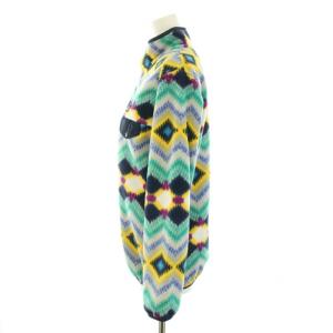 Patagonia 16AW ライトウェイトシンチラスナップT フリースジャケット プルオーバー 総柄 XS グレー 青 ブルー