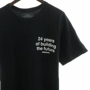 NEIGHBORHOOD 24 years of building the future Tシャツ カットソー バックプリント 半袖 L 黒 ブラック