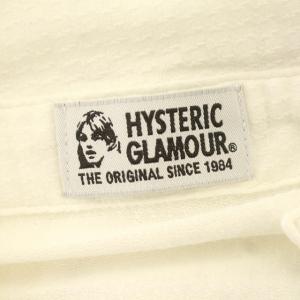 HYSTERIC GLAMOUR シャツワンピース Night Games 半袖 ワンピース ロング F 白 ホワイト